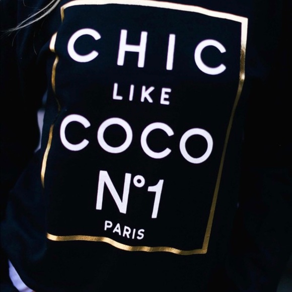Chic like Coco Graphic Sweatshirt Premium cotton - Picture 4 of 12